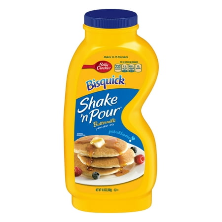 (4 Pack) Betty Crocker Bisquick Shake 'N Pour Buttermilk Pancake Mix, 10.6