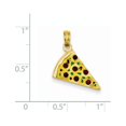 thumbnail image 2 of 14k Yellow Gold Enameled Pizza Slice Pendant - Measures 24x12mm Wide, 2 of 2