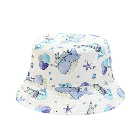 

EUMODR Baby Ball Cap Kids Flash Hat Sided Baby Cap Boy Girls Double Beach Protection Hat Outdoor Toddler Kids Fisherman Sun Bucket Hat Prints Cartoon Kids Hats & Caps