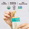 thumbnail image 4 of , Dark Chocolate Chip Peanut Butter Protein Bar, High Protein, Organic, Gluten Free, Soy Free, Non GMO, No Sugar Alcohols, 2.3 Ounce Bar, 10 Count, 4 of 5