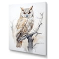 thumbnail image 2 of Designart "The Majestic Owl'S Wise Watch" Animals Owl Canvas Wall Art, 2 of 7