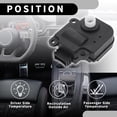 thumbnail image 4 of Actuador de Control de Puerta de Mezcla de Calefacción HVAC Unique Bargains No.15844241 - para Chevrolet Malibu 2008-2012 Negro - 1 Pc, 4 of 6
