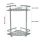 thumbnail image 4 of Canasta de esquina Estante de almacenamiento de aluminio para baño Organizador de cocina de perforación libre montado en la pared, Mate Methold HA004468-01B, 4 of 6