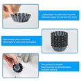 thumbnail image 3 of Muffin Mould, 12 Pieces Mini Tart Moulds, Made Of Carbon Steel, Cake Moulds, Tart Moulds, Non-stick Muffin Moulds, Carbon Steel Tartlet Moulds, Reusab, 3 of 4