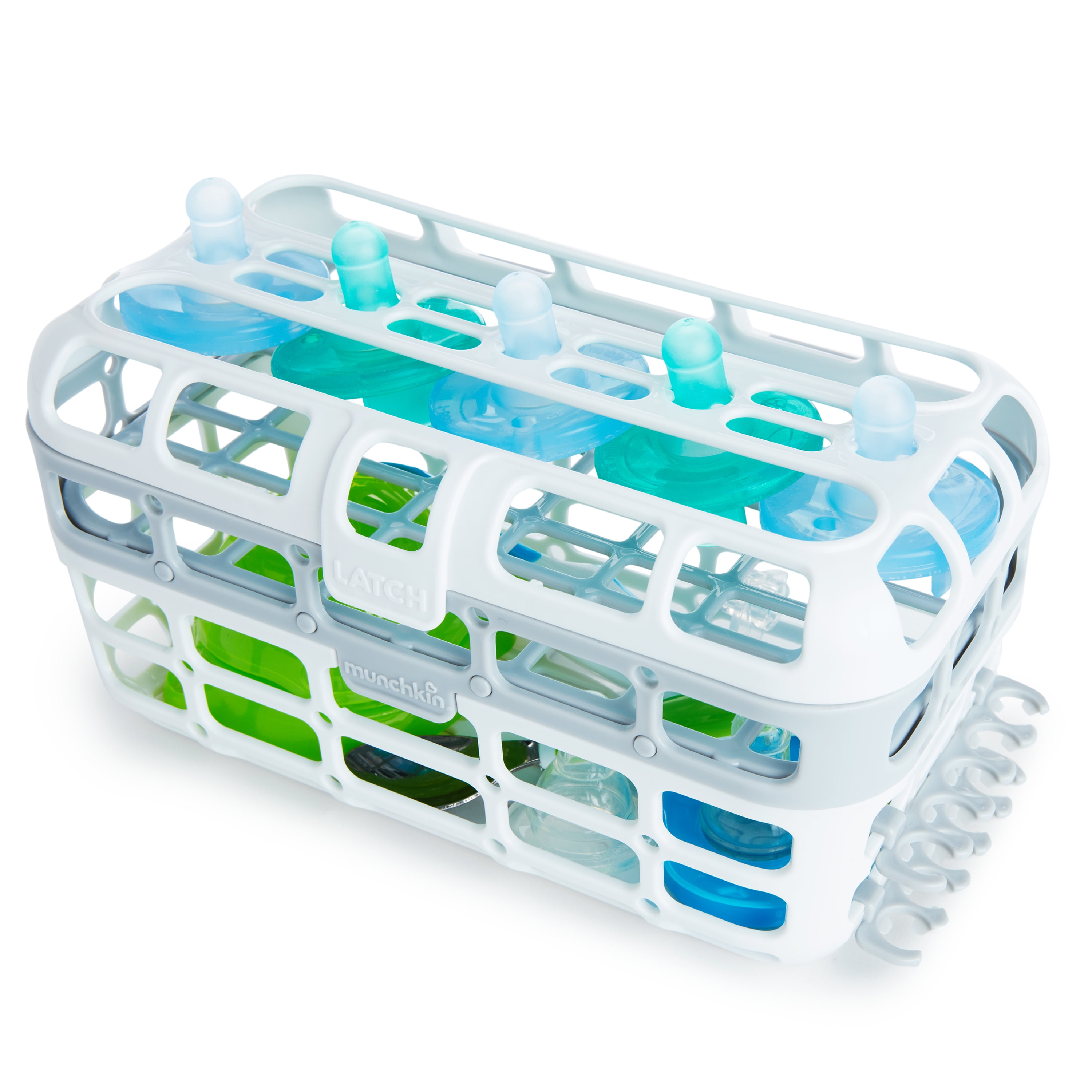 Munchkin High Capacity Deluxe Dishwasher Basket, Large, Colors