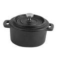 thumbnail image 1 of Dutch Oven Double Traditional Style Thickened Ergonomic Handle Insulation Cast Iron Cooking Pot with Lid Diameter 10CM, 1 of 4