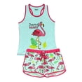 thumbnail image 3 of LazyOne Matching Pajamas for Women, Cute Pajama Shorts and Tank Top Set (On My Last Leg, Medium), 3 of 7