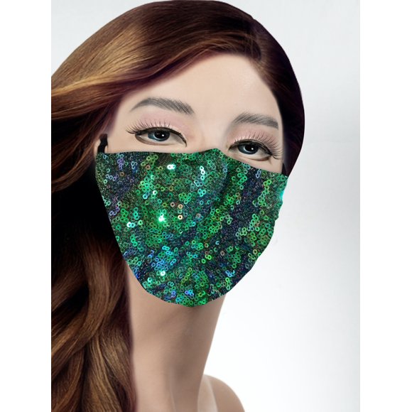 Sexy Sequins Ladies Hi Fashion Designer 90210 Face Mask