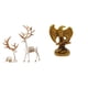thumbnail image 1 of Reno europeo y escultura coleccionable, artesanía para amantes de los ciervos y estatua, obra de arte, adorno decorativo para estanterías, hogar, come, 1 of 8