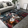 thumbnail image 3 of Area Rugs For Living Room Decor - Pirate Bulldog On Deck Soft Anti Slip Throw Washable Rugs 5x7 For Bedroom, Indoor Carpet For Bedroom Living Room 80x58In, 3 of 7
