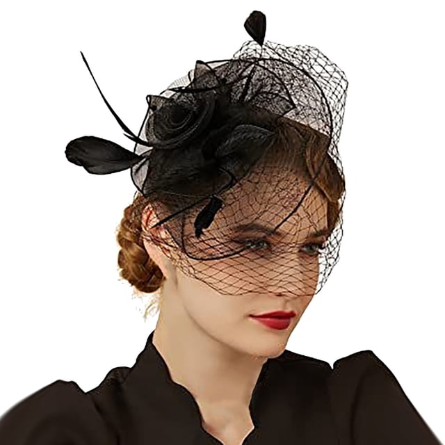 Hats For Women Fascinators Womens Pillbox Flower Hat For Tea Party Cocktail Ball Wedding Church