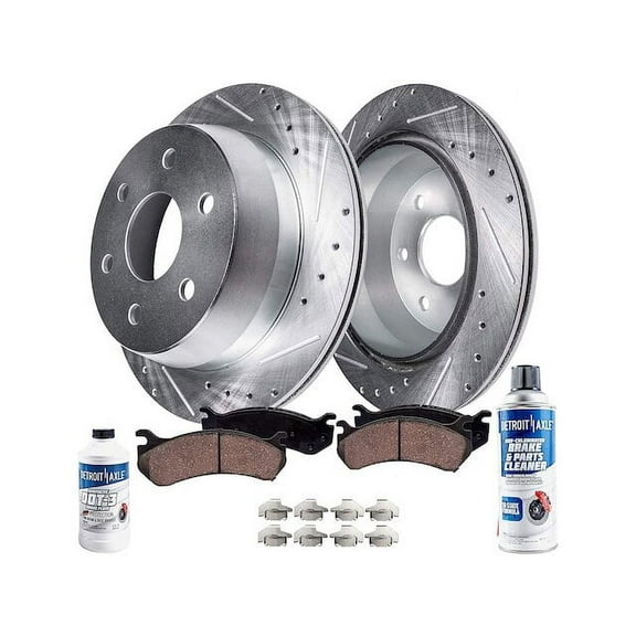 Front Brake Pad and Rotor Kit - Compatible with 2005 - 2019 Toyota Tacoma 2006 2007 2008 2009 2010 2011 2012 2013 2014 2015 2016 2017 2018
