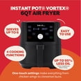 thumbnail image 2 of 6QT XL Air Fryer, 4-in-1 Functions that Crisps, Roasts, Reheats, Bakes for Quick Easy Meals, 100+ In-App Recipes, is Dishwasher-Safe, Black, 2 of 9
