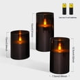 thumbnail image 5 of Shoreew Flameless LED Candles Battery Operated Flickering Fake Electric Pillar Candles with Remote Control for Weddings Holiday Home Decor, 5 of 7