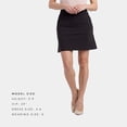 thumbnail image 3 of Fishers Finery Women's Ecofabric Ponte Stretch A-Line Skirt with Side Pockets; High Waisted Pull On, Everyday Wear (Black, S), 3 of 5