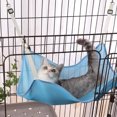 thumbnail image 4 of Cat Hammock, Pet Hanging Bed with Breathable Mesh, Adjustable Strap, 4 Hooks, Ideal for Pet Cage or Any Space - Summer Comfort Cat Hanging Basket, 4 of 7
