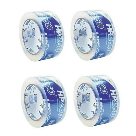 Duck Brand 655075 HP260 1.88 Inch by 60 Yard High Perfomance Carton Sealing Tape, Clear - Pack of 4 Rolls
