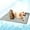 GREY, variant on Cooling Mat for Dogs Cats Ice Silk Pet Self Cooling Pad Blanket for Pet Beds/Kennels/Couches /Car Seats/Floors,BROWN,50X40CM