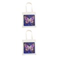 thumbnail image 4 of Kearding Bolsa de lona para pintar, bolsa de compras, mano de obra fina, reutilizable, de larga duración, accesorios para mujer, accesorio DIY Type1 NO1, 4 of 6