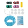 thumbnail image 4 of BELOVING 15 ft Bendable Racetrack with 4 Alloy Cars Kit Versatile Strong Suction Cups Green, 4 of 8