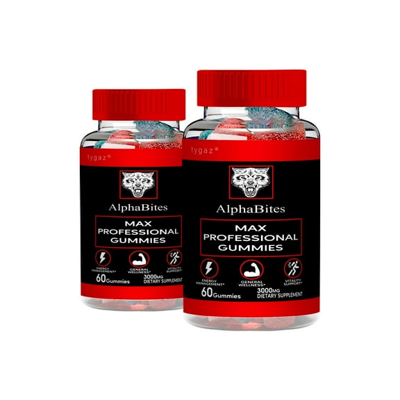 (2 Pack) Alpha Bites - Alpha Bites Max GummiesÂ