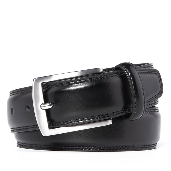 AYAMOTI Men's 1.25-inch Leather Dress Belt for Office and Formal Wear