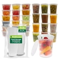 thumbnail image 1 of Recipientes de almacenamiento de alimentos Freshware, paquete de 48, 480 ml y 960 ml, 1 of 4