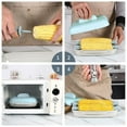 thumbnail image 4 of Microwave Corn On The Cob Cooker, Dishwasher Safe, Airtight Lid Corn On The Cob Microwave Steamer, Food Grade Bpa Free Steamer, Easy & Fast Way To Steam Corn In The Microwave, Dishwasher Safe, 4 of 9
