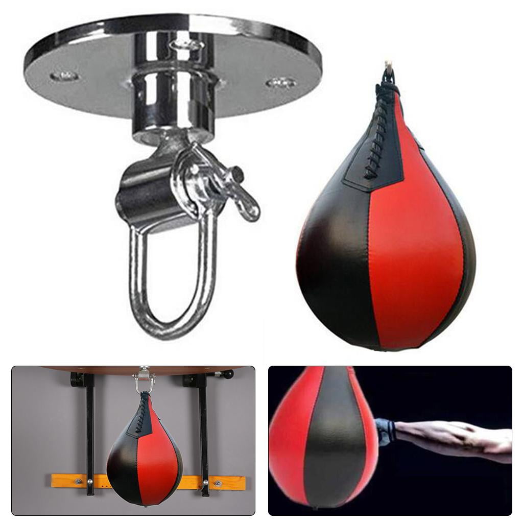 Boxing Training package, Heavy Duty PU Leather Hanging Swivel Punch for Boxing MMA boxeo en tailandia Thai Fitness Fighting Sport Training Red