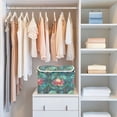 thumbnail image 4 of Yayeee Collapsible Cube Storage Bin with Lid Fabric Closet Decorative Basket with Handles, Art Water Lilies Pattern, 4 of 7