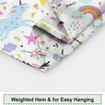 thumbnail image 5 of Dino Shower Curtains for Girly Bathroom Decor Funny Fairy Cartoon Fantasy Colorful Animal Rainbow Cloud Heart Shower Curtain Durable Machine Washable Waterproof Fabric, 36x72 Inch, 5 of 6