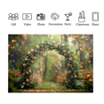 thumbnail image 4 of Fondo de fotografía de 210 x 150 cm con corona de tela, paisaje, boda, 3D, vacaciones, retrato, fotografía, E, 4 of 6