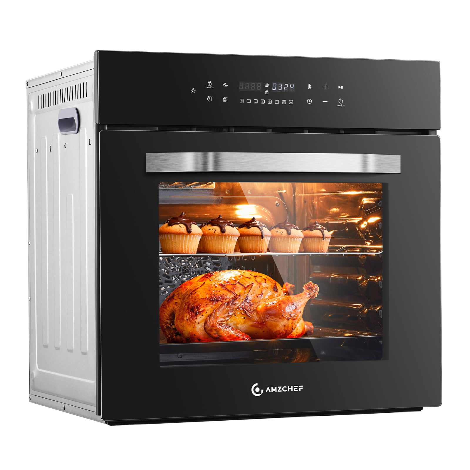 AMZCHEF 2.72 Cu.Ft Single Wall Oven