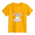 thumbnail image 5 of Wonitaaizi Girls Kids Halloween Clothes Tee Tshirts Pumpkin Tshirt tshirt (13-14 Years,Yellow), 5 of 5