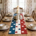 thumbnail image 3 of America Independence Day Patriotism Table Runner 4th of July Party Holiday Tablecloth Decoration 13x72 Inches Red White Blue Star, 3 of 6
