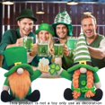 thumbnail image 4 of 2PCS St Patricks Day Gnomes Decorations, Irish Leprechaun Gnome Table Decor Saint Paddy's Day Gift Nisse Lucky Shamrock Decor Farmhouse St Patricks Tiered Tray Decor, 4 of 9