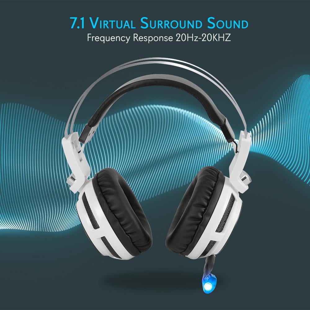 2 New Pyle PGPHONE80 7.1 Gaming Headset Headphones with Microphone USB Pack of