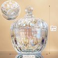 thumbnail image 4 of Plato de cristal para caramelos Kanpura de 1000 ml con tapa, cuenco de cristal para caramelos, 4 of 9
