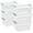 35 Quart, variant on 20 Quart Clear Storage Bin with Lid, 6 Pack Plastic Latching Container Box