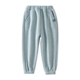 thumbnail image 4 of Shachafan Boys Lined Casual Pants Elastic Waistband Solid Comfortable Thermal Winter Trousers For Outdoor Play Fashionable Baby Boy Clothes, 4 of 4
