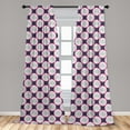 thumbnail image 5 of Dragon Curtains 2 Panels Set, Repetitive Pattern of Slices of Fruits Exotic Hawaiian Plants, Window Drapes for Living Room Bedroom, 56"W X 84"L, Pink Slate Blue, by Ambesonne, 5 of 5
