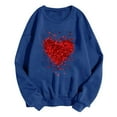 thumbnail image 4 of Busydd Valentine's Day Sweatshirts for Women Fashion Loose Print Valentines Tops Casual Long Sleeve Crewneck Couples Valentines Sweatshirt Valentines Day Gifts for Women, 4 of 4