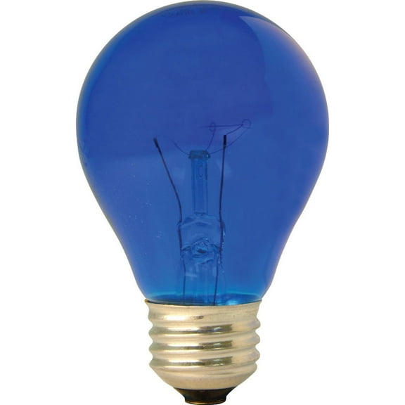 GELIL GE 47625 25-Watt Blue A19 Light Bulb with Medium Base, 3-Pack