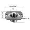 thumbnail image 2 of Tuercas de soldadura en forma de T de base de acero al carbono M8, 25 Pcs, 2 of 3