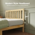 thumbnail image 2 of Novilla 12" Bed Frame Wood Bed Frame Full with Headboard,Off-White Wood Bed Frame Foundation with Wood Slat Support, No Box Spring Needed, Easy Assembly, 2 of 9