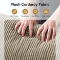 thumbnail image 5 of Leumius 130" U Shaped Sectional Couches with Chaise,Modern Deep Seat Boneless Corduroy Cloud Modular Sofa for Living Room,taupe, 5 of 8