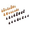 thumbnail image 3 of Replacement Chess Pieces, Chessmen Pieces Dual Color Fall Resistant Universal Sturdy Convenient  For Party Black+White,Wood,Blue, 3 of 8