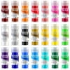 Mica Powder 21 Shake Jars - Huge 210g/7.41oz Set - Cosmetic Grade Metallic Epoxy Resin Dye Resin Color Pigment Powder, Natural Slime Coloring Soap Dye Colorant for Soap Making,Nail Art,Bat