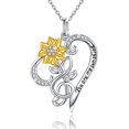 thumbnail image 1 of Collar con colgante de girasol TUNC Sencillez regalo para madre esposa novia hija cumpleaños aniversario día de La madre día de San Valentín, 1 of 5