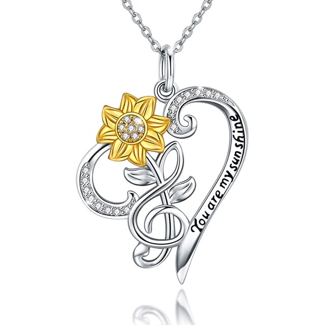 Collar con colgante de girasol TUNC Sencillez regalo para madre esposa novia hija cumpleaños aniversario día de La madre día de San Valentín